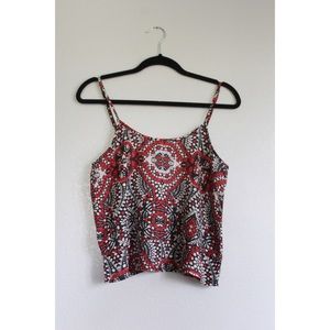 Red boho top